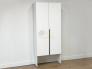 Шкаф двухдверный L800 Баско белое дерево