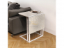 Стол пристенный Компакт Пластик 0414-белые опоры