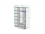 Шкаф Arvid H247 с Антресолью HA4