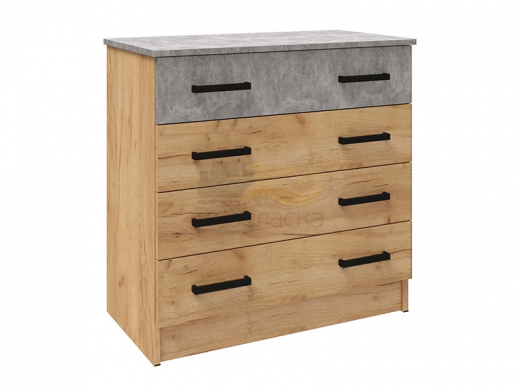 Комод Асти дуб крафт золотой/ателье светлое
