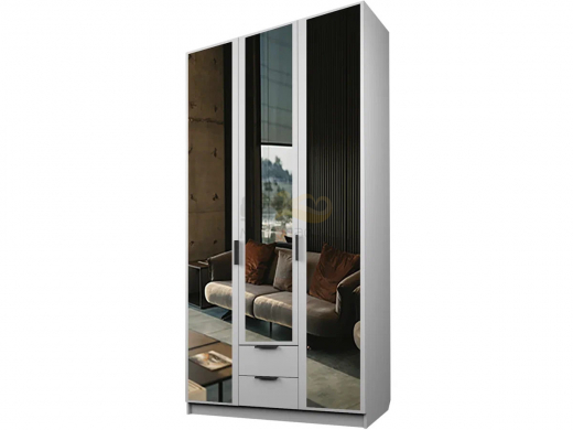 Шкаф с 2 ящиками Экон ЭШ3-РП-24-12/1-2я три зеркала