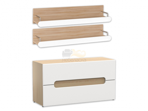 Тумба под ТВ с полками Палермо